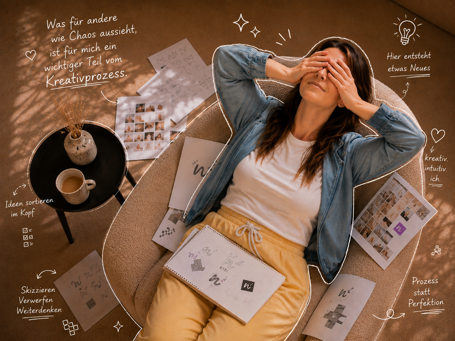 Kreativer Designprozess im Bereich Logoentwicklung und Corporate Design